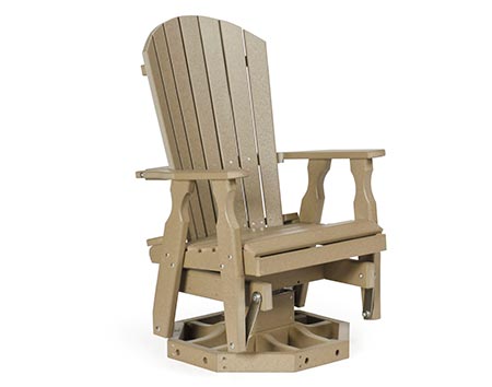 Poly Lumber Adirondack Style Glider Set