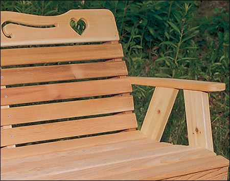 Red Cedar American Sweetheart Garden Bench