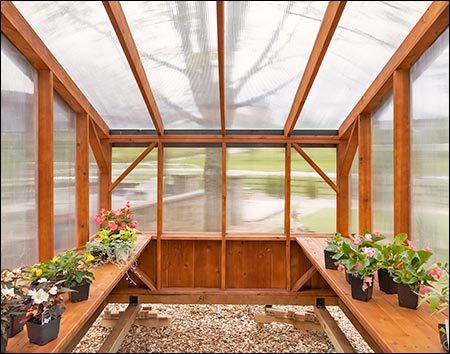 Red Cedar Pergola Style Greenhouse