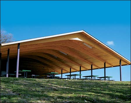 Wood Single Roof Savannah (Rectangle) Pavilions