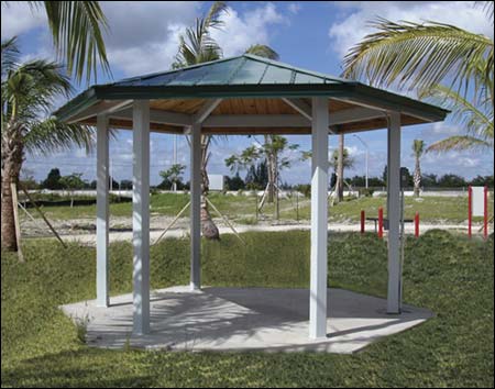 Steel Frame Single Roof Orchard (Hexagon) Pavilions | Pavilions by ...