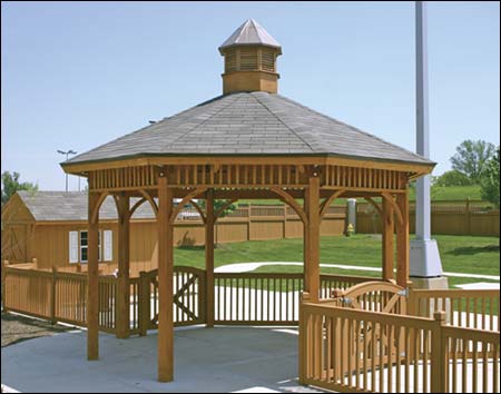 Wood Single Roof Santa Fe (Octagon) Pavilions