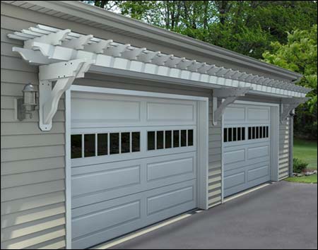 vinyl pergola over garage door kits