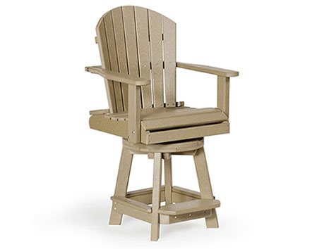 Poly Lumber Swivel Chair