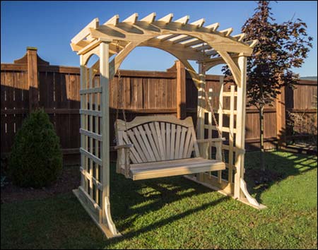 Treated Pine Fanback Porch Swing