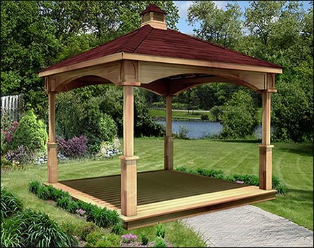 Red Cedar Single Roof Ramadas | Ramadas by Material | GazeboCreations.com