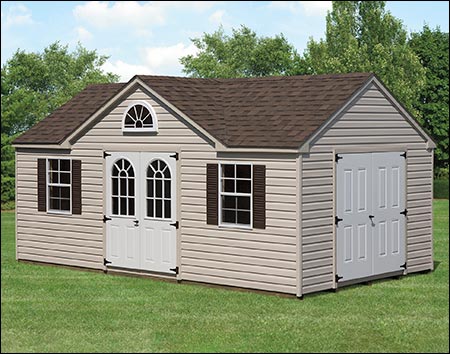 Vinyl Siding Chalet Sheds | Sheds by Siding | GazeboCreations.com