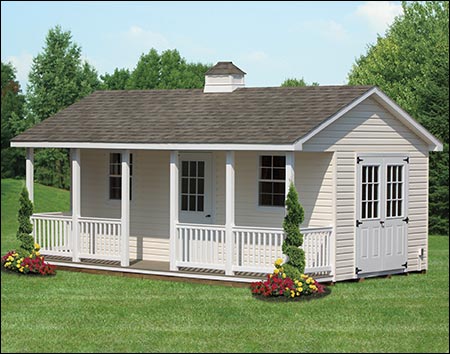 Vinyl Siding Cabana Sheds | Sheds by Siding | GazeboCreations.com