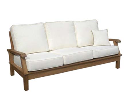 Teak Port Sofa w/ Cushions