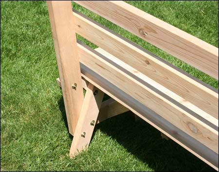 Red Cedar Backed Bench