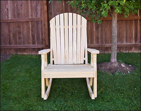 Treated Pine Curveback Rocking Chair