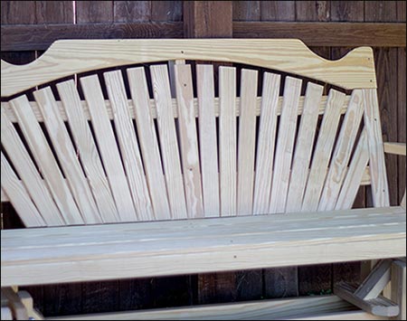 Treated Pine Fanback Glider