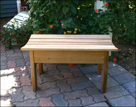 Red Cedar Contoured Bench