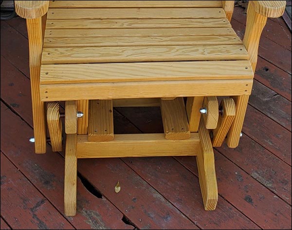 Treated Pine Fanback Glider Chair