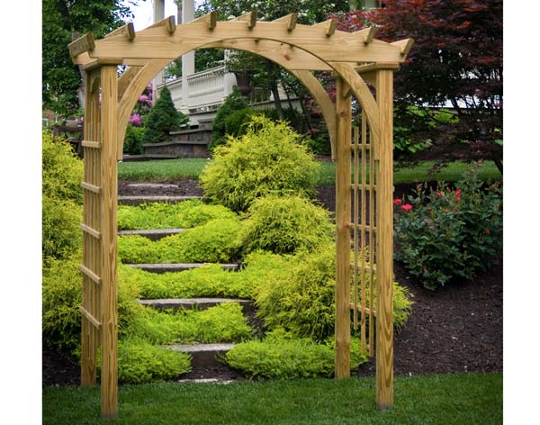 Treated Pine Palermo Arched Arbor