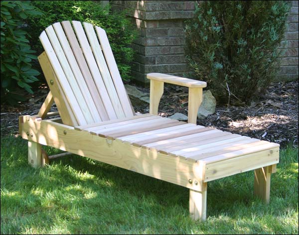 Red Cedar Keystone Chaise Lounge