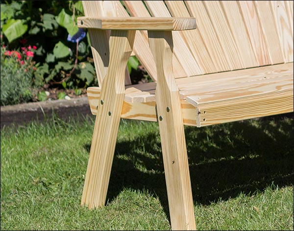 Treated Pine Fanback Garden Bench