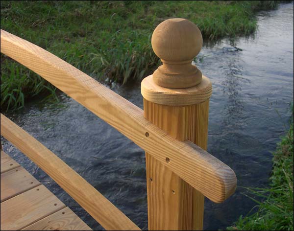 Treated Pine Keira Double Rail Garden Bridge