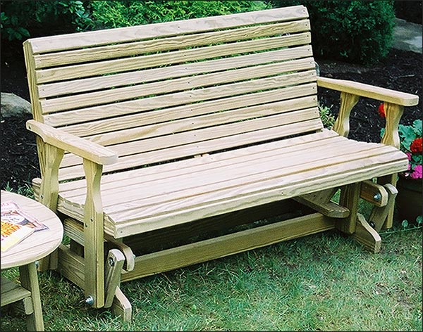 Treated Pine Rollback Glider and Rocker Group