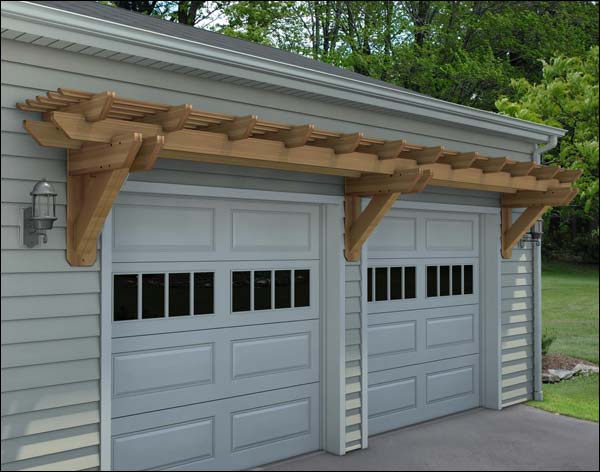 Rustic Red Cedar Eyebrow Pergolas