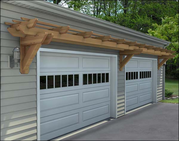 Rustic Red Cedar Eyebrow Pergolas