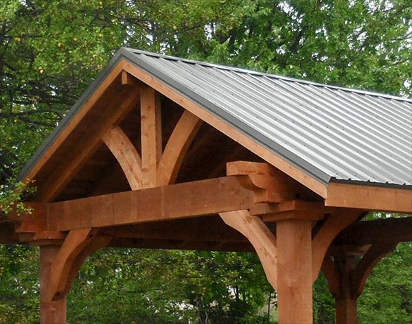 Rustic Red Cedar Gable Ramada