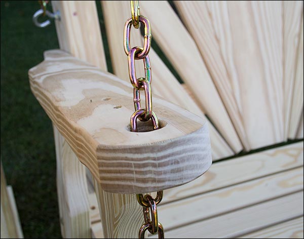 Treated Pine Crossback Porch Swing