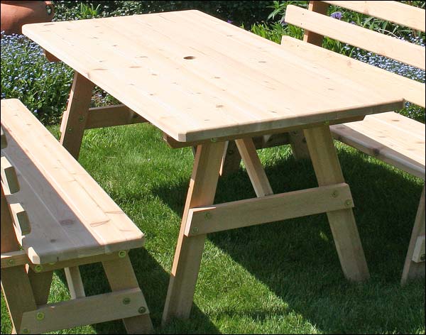 Red Cedar Picnic Table - ONLY