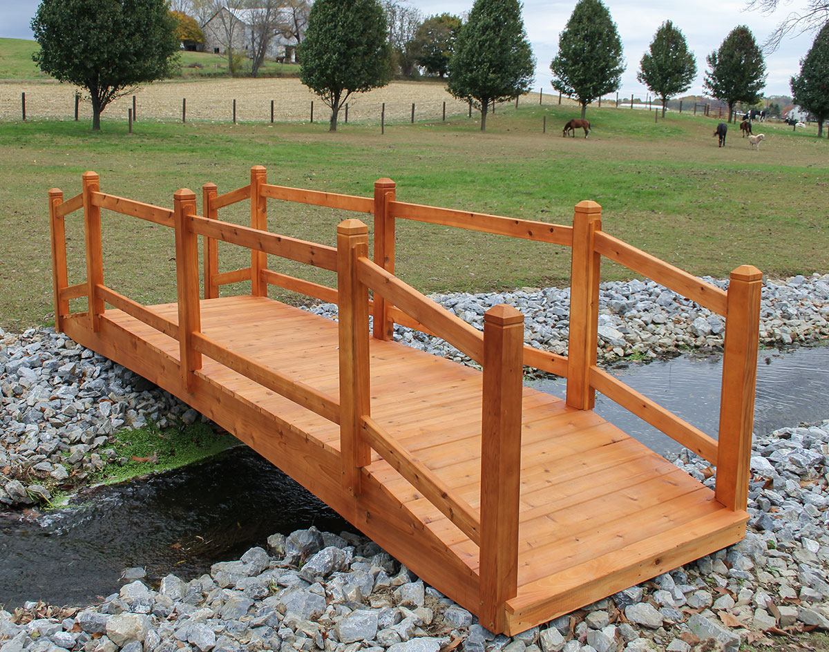 Double Rail Pedestrian Bridges | Bridges by Style | GazeboCreations.com