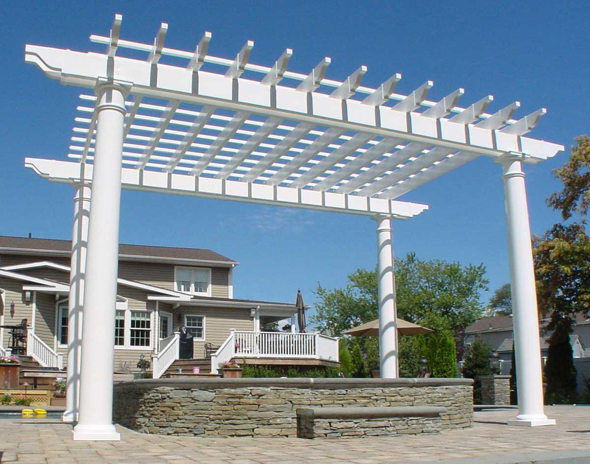 Vinyl Vintage Classic Free Standing Pergolas | Pergolas by Style ...