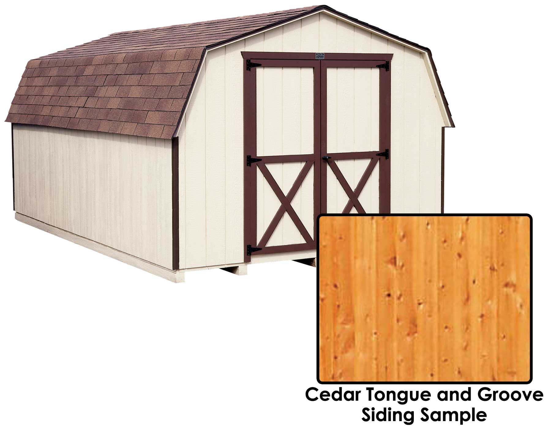 Cedar Tongue Groove Barn Style 4 Sidewall Sheds Sheds By